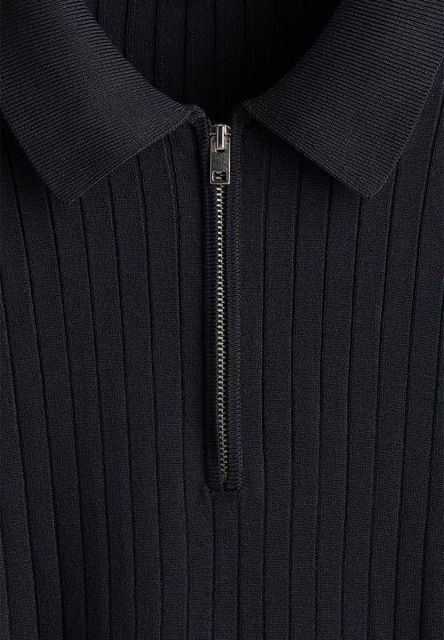H&M - Slim fit polo shirt - dark blue