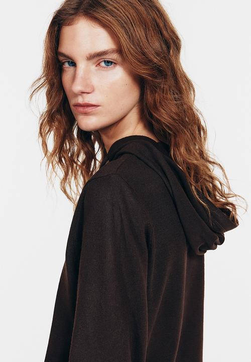 H&M - Hooded cardigan - dark brown