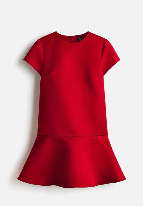H&M - Satin dress - dark red
