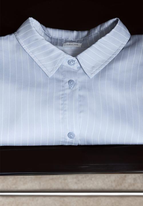 H&M - Lyocell pyjamas - light blue/pinstriped