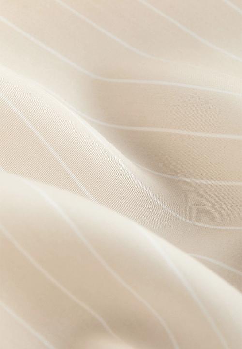H&M - Lyocell pyjamas - light beige/pinstriped