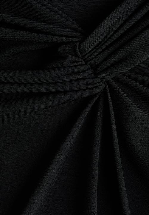 H&M - Twist-detail top - black