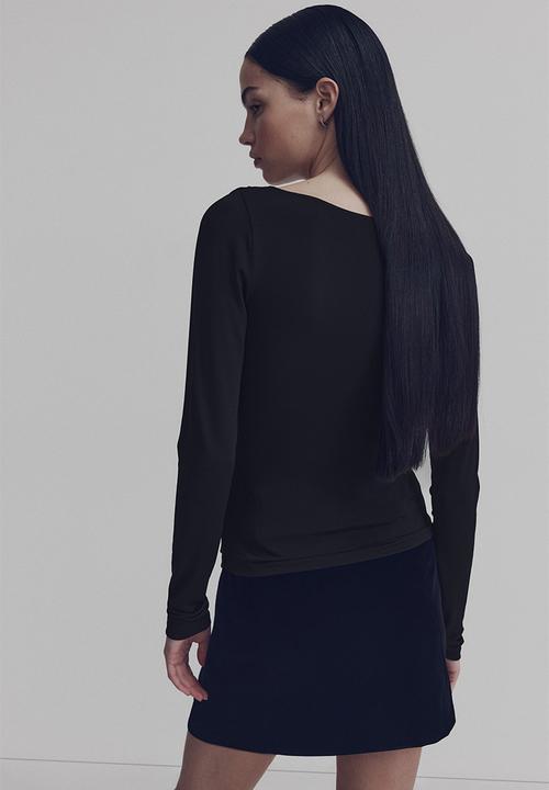 Twist-detail top - black - 1313818001