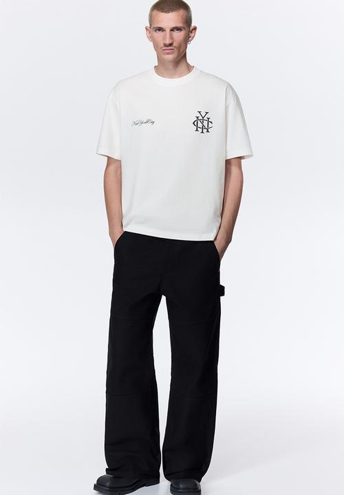 H&M - Loose fit printed t-shirt - white/new york city
