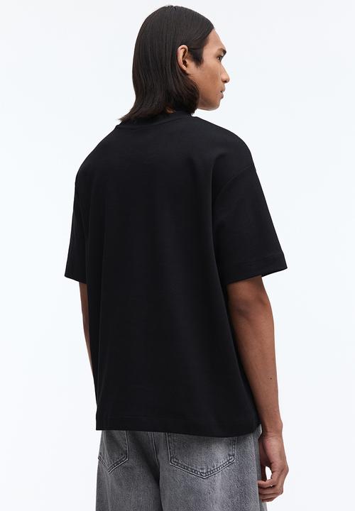 H&M - Loose fit interlock t-shirt - black