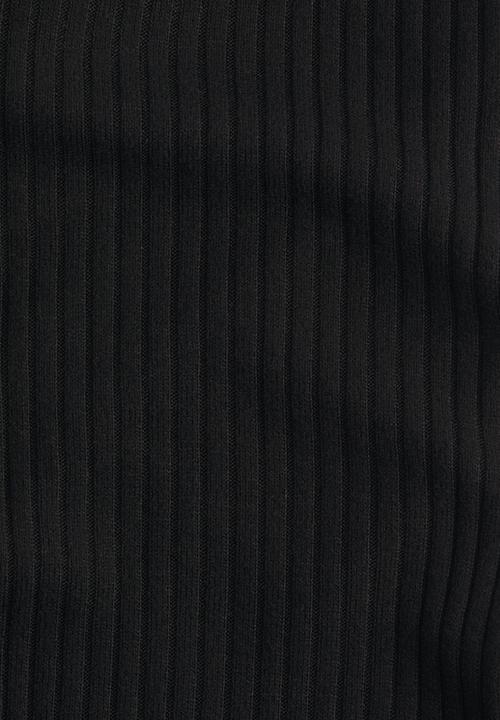 H&M - Rib-knit foldover-waist leggings - black