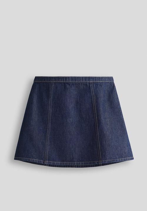 H&M - A-line mini skirt - dark denim blue