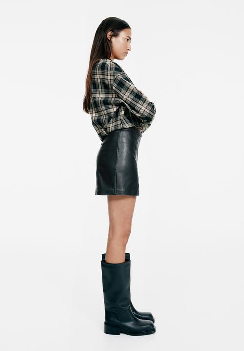 H&M - A-line mini skirt - black
