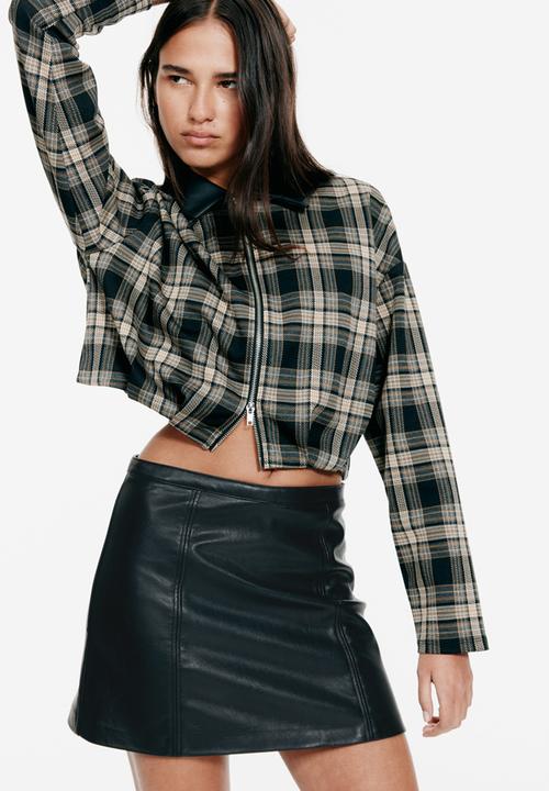H&M - A-line mini skirt - black