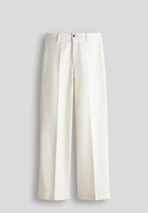 H&M - Wide high jeans - light beige