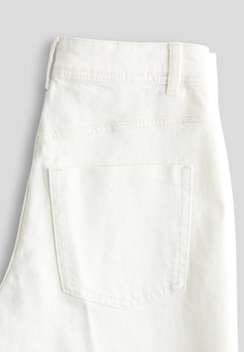 H&M - Wide high jeans - light beige