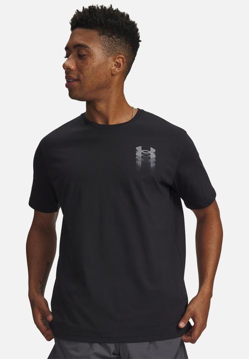 Under Armour - UA M BLUR LOGO SS - Black / Titan Gray