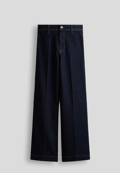 H&M - Wide high jeans - dark denim blue