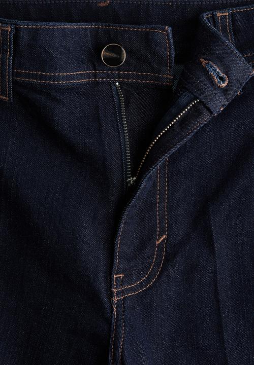H&M - Wide high jeans - dark denim blue