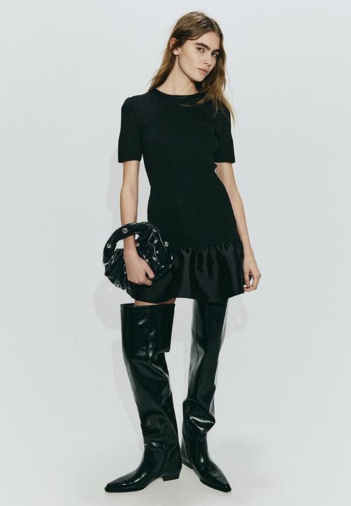 H&M - Knitted dress - black