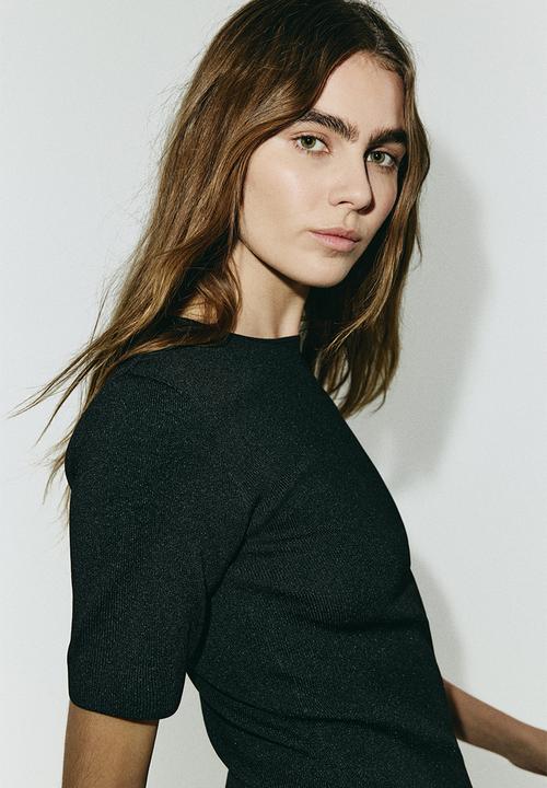 H&M - Knitted dress - black