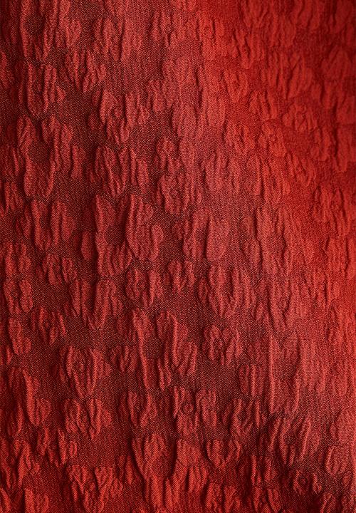H&M - Jacquard-weave strappy dress - brick red