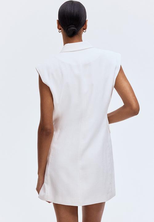 H&M - Double-breasted blazer dress - white