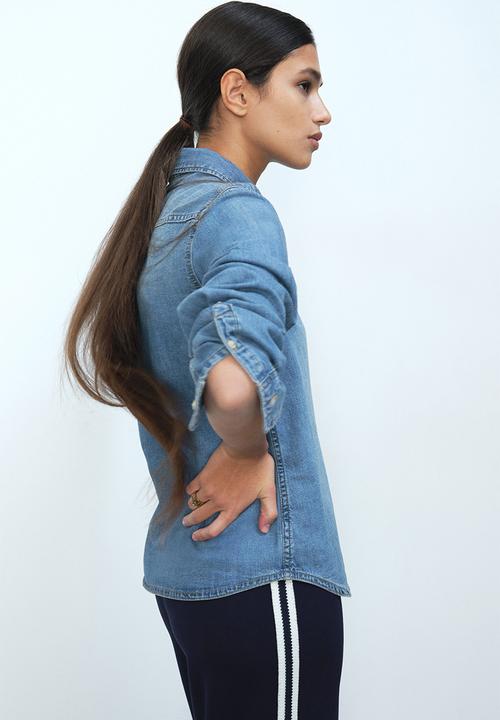 H&M - Denim shirt - denim blue