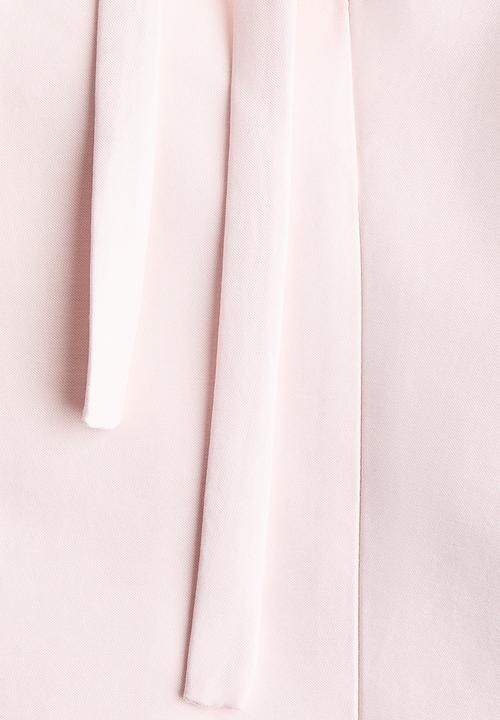 H&M - Tie-front jacket - powder pink