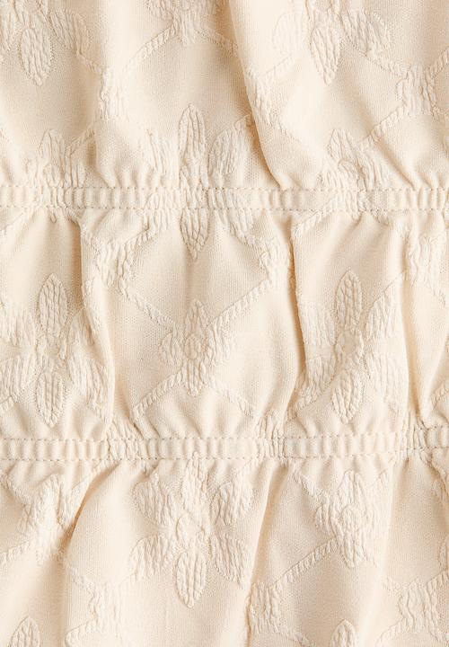 H&M - Tie-front top - light beige