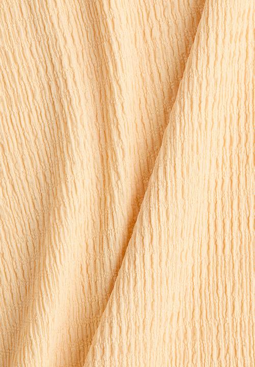 H&M - Smocked skirt - light yellow