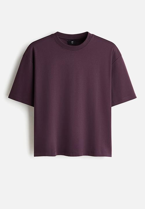 H&M - Oversized fit t-shirt - dark purple