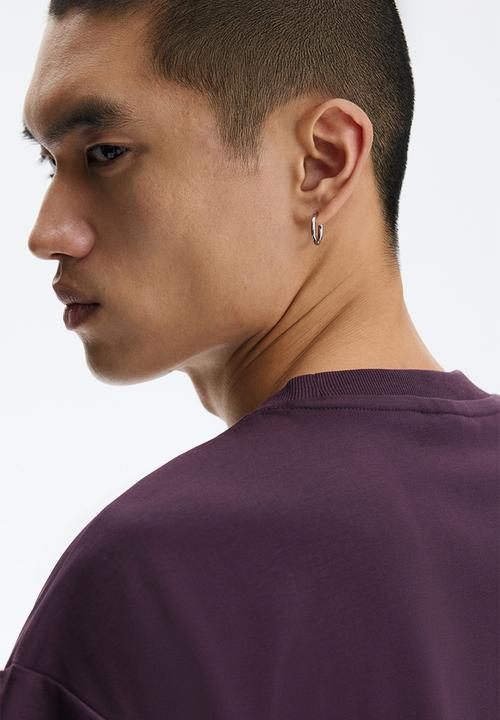 H&M - Oversized fit t-shirt - dark purple