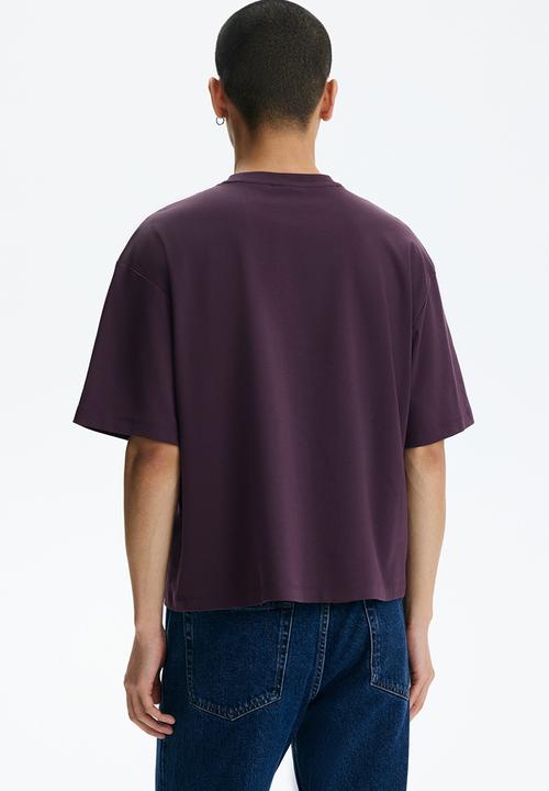 H&M - Oversized fit t-shirt - dark purple