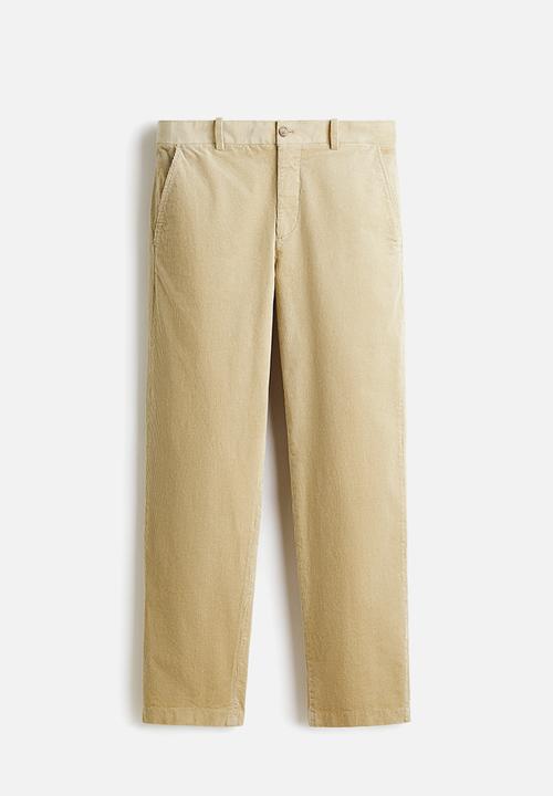 H&M - Regular fit corduroy trousers - beige