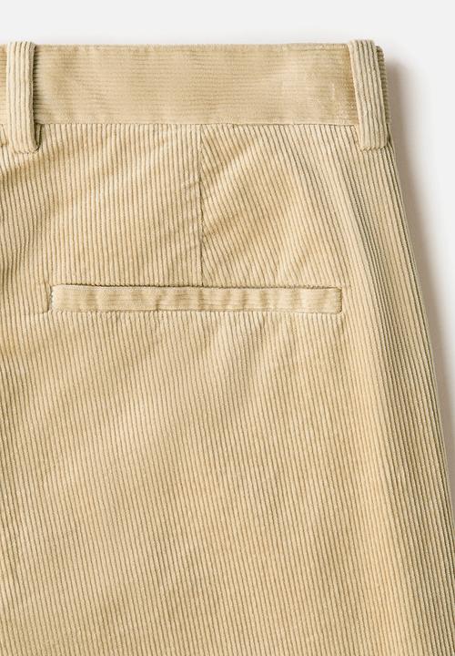 H&M - Regular fit corduroy trousers - beige