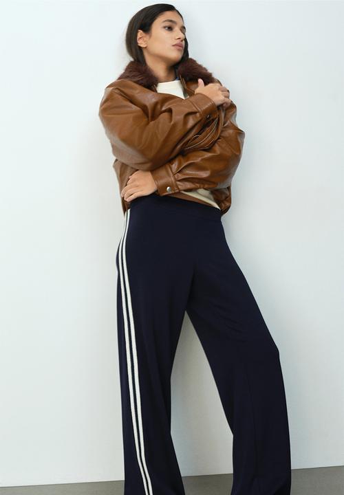 H&M - Pull-on scuba trousers - navy blue