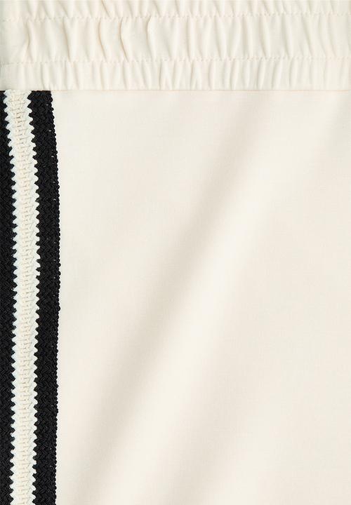 H&M - Pull-on scuba trousers - cream
