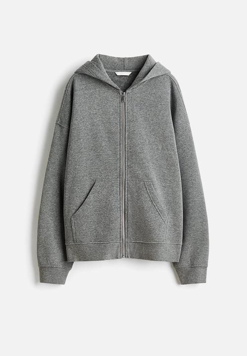 H&M - Zip-through hoodie - grey marl