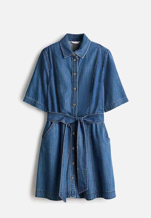 H&M - Denim shirt dress - denim blue