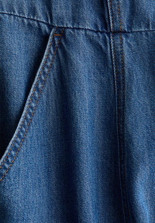 H&M - Denim shirt dress - denim blue