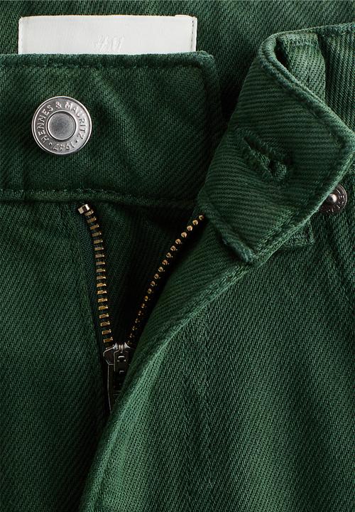 H&M - Wide high jeans - dark green