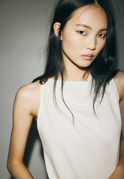 H&M - Cowl-neck vest top - cream