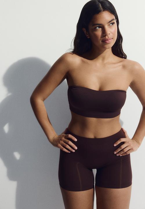 H&M - Seamless light shape bikers - dark brown