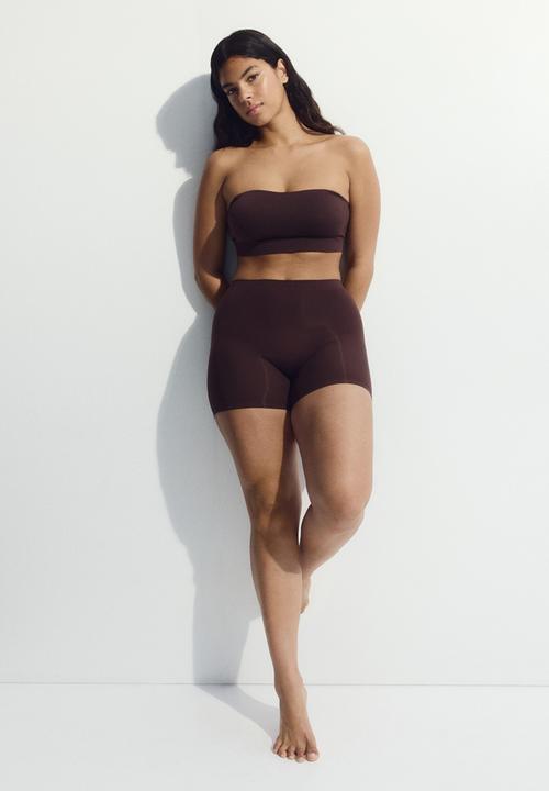 H&M - Seamless light shape bikers - dark brown
