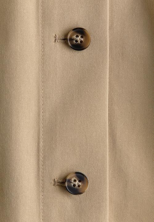 H&M - Scarf-collar trench cape - beige