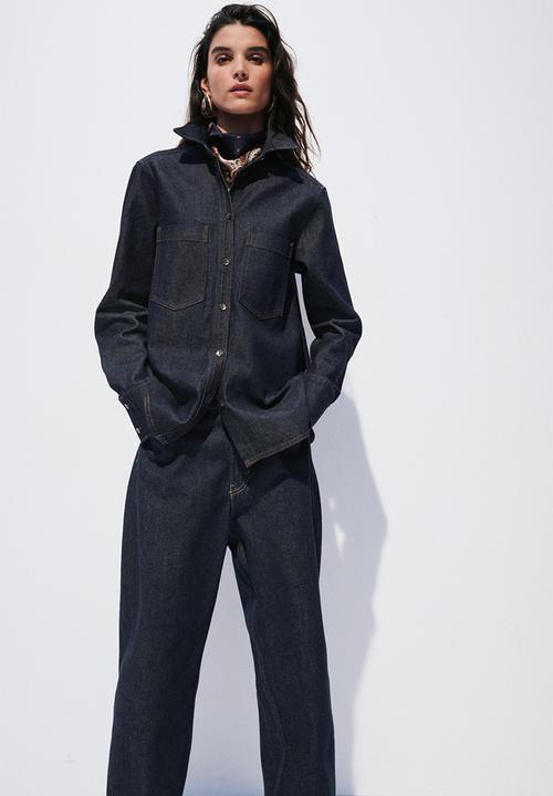 H&M - Denim shirt - dark denim blue