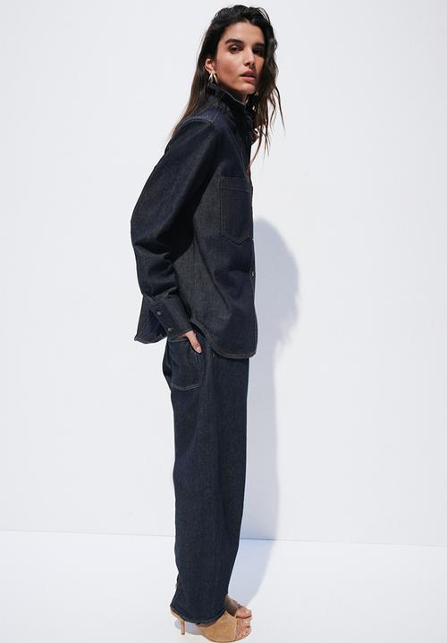 H&M - Denim shirt - dark denim blue