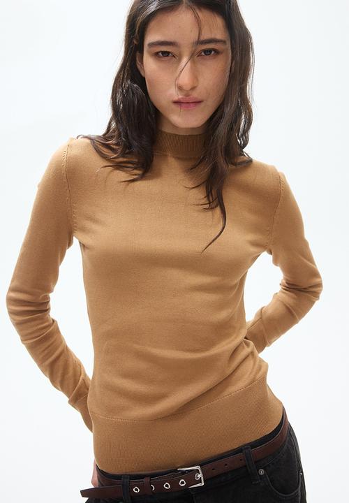H&M - Fine-knit turtleneck jumper - beige