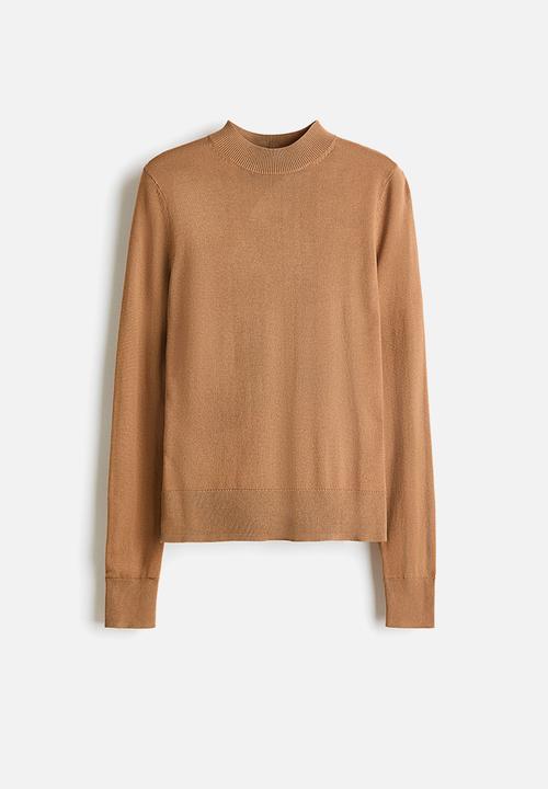 H&M - Fine-knit turtleneck jumper - beige