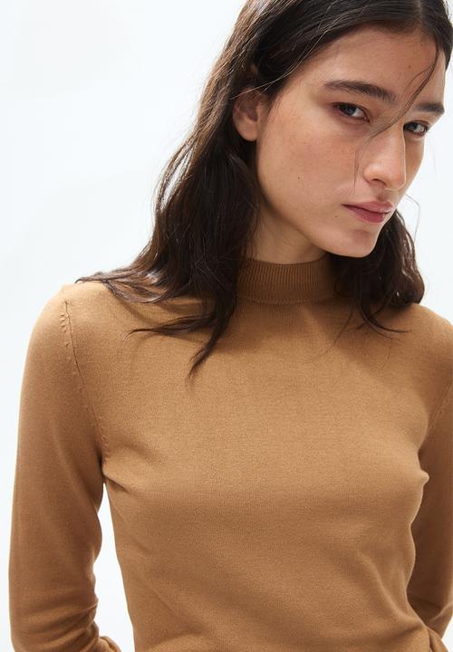 H&M - Fine-knit turtleneck jumper - beige