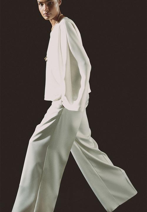 H&M - Loose-fit blouse - cream