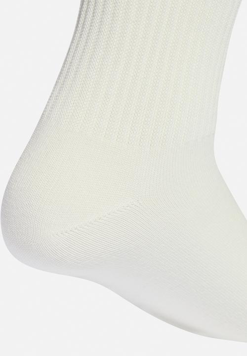 adidas Originals - White 3-Stripes High Crew Socks 3 Pairs - Off white