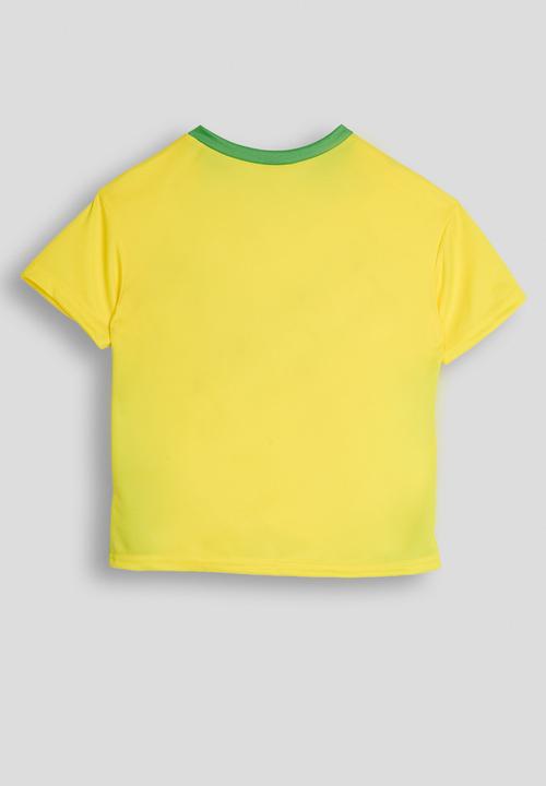 Pop Candy - Boxy short sleeve tee - gold/green