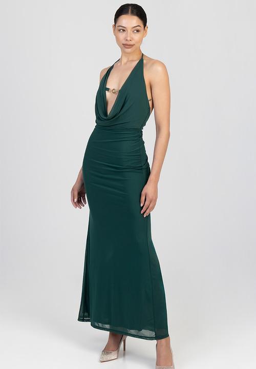 SISSY BOY - Champagne Problems Dress- Bottle Green